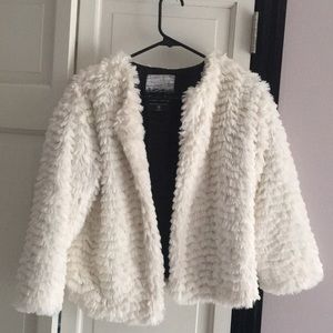 kensie faux shearling coat